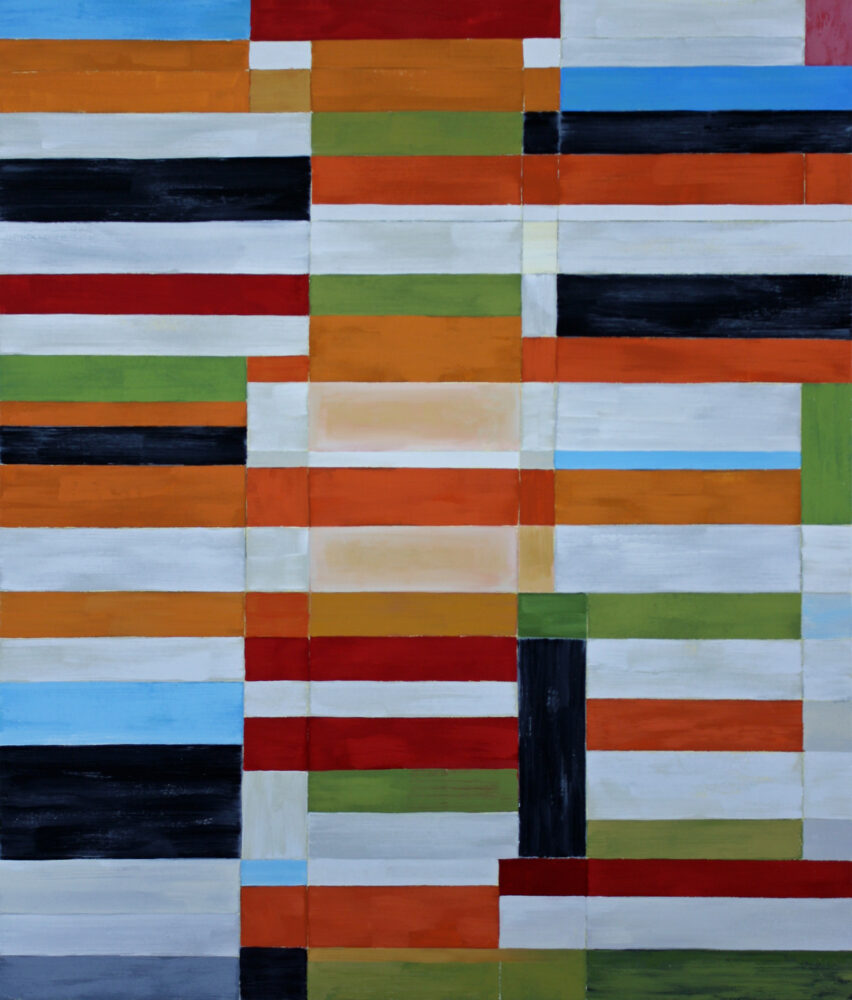 "Rhythm array 5", oil on canvas, 35" x 30"