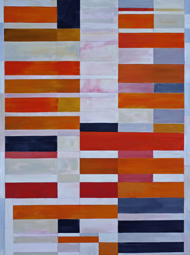 "Rhythm array 2", oil on canvas, 40" x 30"