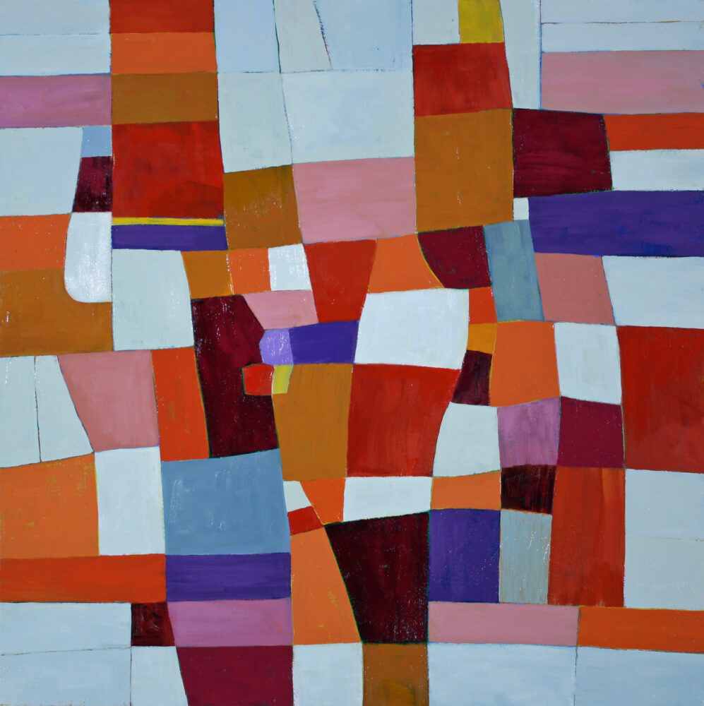 "Engagement", oil on canvas, 35' x 35"