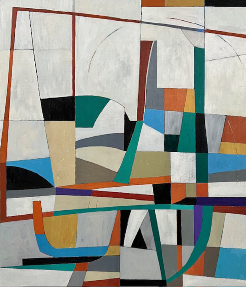 "Pathways", oil on canvas, 35" x 30'