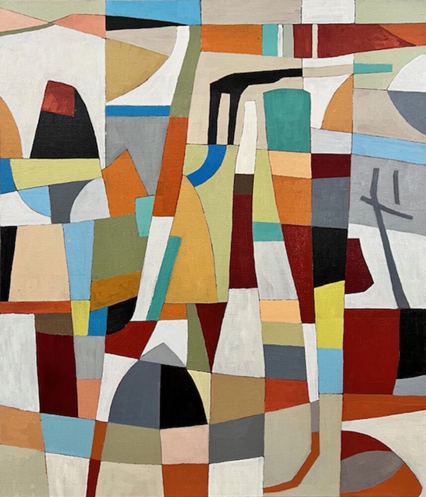 "Somewhere road 2", oil on canvas, 35" x 30'