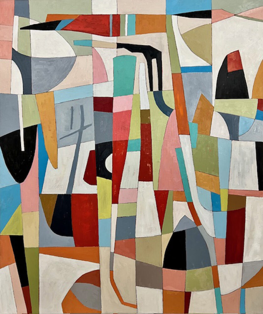 "Somewhere road", oil on canvas, 50" x  42"