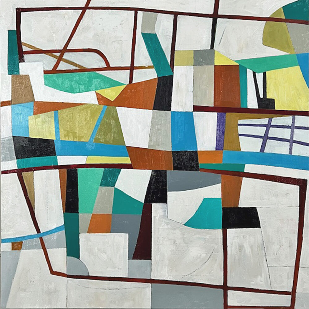 "Pathways pass 2", oil on canvas, 30" x 30"