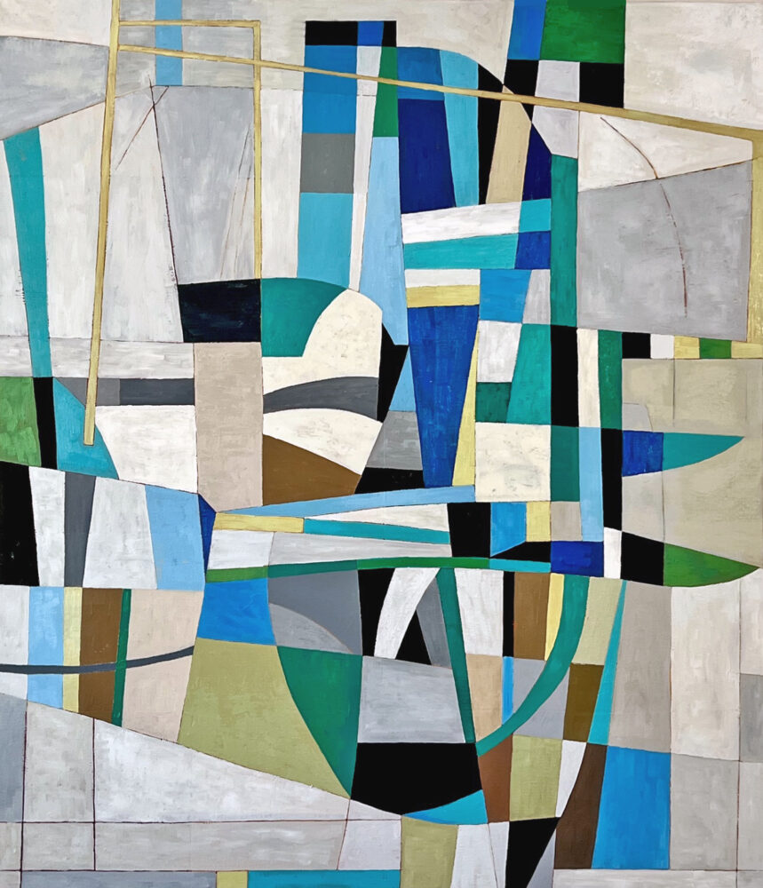 "Ridgeline 2", oil on canvas, 50" x 43"