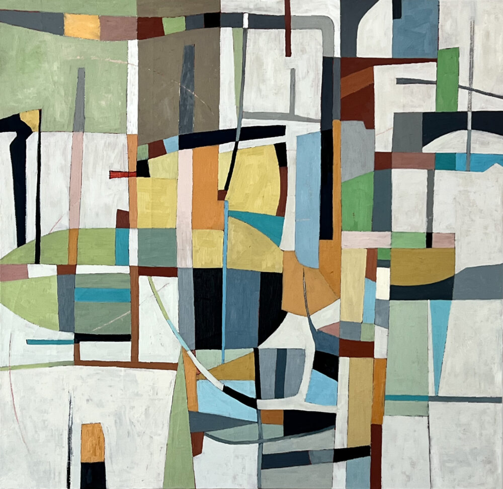 "Playpen", oil on canvas, 30" x 31"