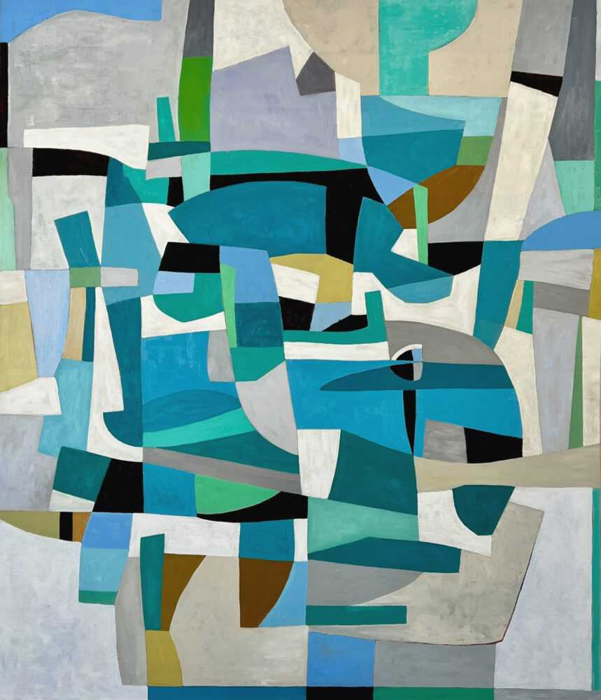 "Figure ground", oil on canvas, 50" x 43"